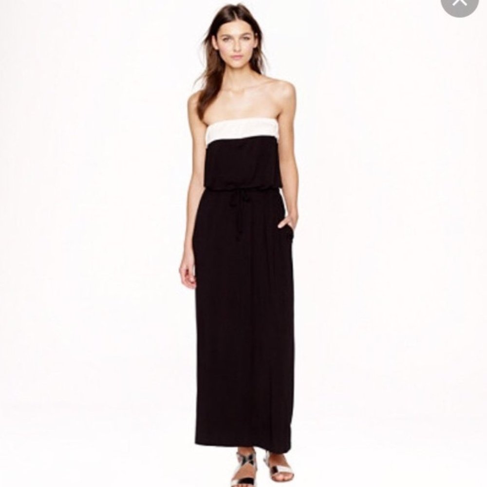 Strapless J. Crew Maxi Dress
